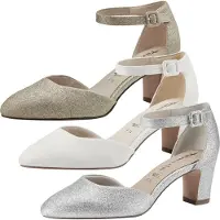 Tamaris Damen-Festschuhe, Modell 1-24432-41, Farbe: silber, Größe: 39