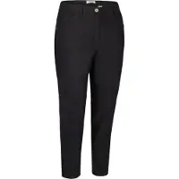 Kjbrand Chinohose "Betty Chino", Damen, Gr. 46, N-Gr, schwarz, Web, Obermaterial: 60% Baumwolle, 37% Polyamid, 3% Elasthan, bequem knöchellang, Hosen Chinohose, mit Komfortbund