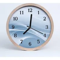 Tulup Holzuhr 30fi cm wanduhr - Kunst abstrakte Linien
