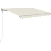 Syfax Automatische Markise mit LED & Windsensor 350x250 cm Creme