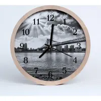 Tulup Holzuhr 30fi cm wanduhr - Bridge-Architektur