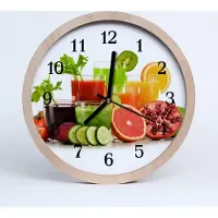 Tulup Holzuhr 30fi cm wanduhr - Fruchtsäfte