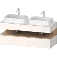 Duravit Waschtischunterschrank Qatego 140x55x60cm, E na/we m, Pl, Beck. beids.