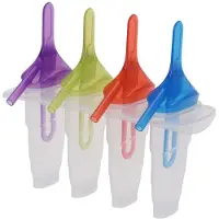 Excellent houseware ORION Stieleisform / Eisförmchen 4 Stück + Ständer