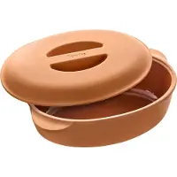Berndes Bräter, oval, Terracotta, natur - b.terra