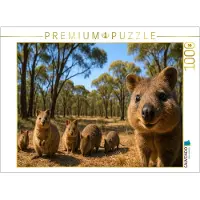 CALVENDO Puzzle Quokkas im australischen Outback | 1000 Teile Lege-Größe 64 × 48 cm Foto-Puzzle für glückliche Stunden