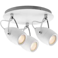 Paulmann Spotlight Drop IP44 Rondell max 3x10W GU10 Weiß/Chrom 230V Metall