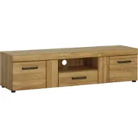 Lomadox Wohnzimmer TV Lowboard in Grandson Eiche Nb. CARIATI-129, B/H/T ca. 156,8/39,8/40,9 cm