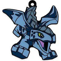 LEGO Ninjago Memomagnet mit dem Drachen Riyu als Motiv, 7 x 8,3 cm