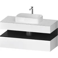 Duravit Waschtischunterschrank Qatego 120x55x60cm, E sw/we m, Pl, Nischenb