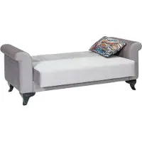 AEA Schlafsofa Polstersofa Dreisitzer Sofa 3 Sitzer Stoffsofa Couch Grau