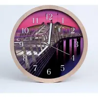 Tulup Holzuhr 20fi cm wanduhr - Pier Landschaft