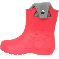 Camminare Kinder Gummistiefel Gefüttert Frosch Rot mit Thermoeinsatz 26/27