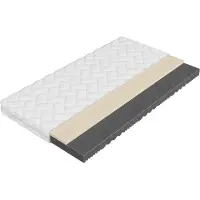 Mirjan 24 Beidseitige Schaumstoffmatratze Uno 13 cm, Antiallergische Matratze, Liegehärten H3 (Größe: 160x200 cm)