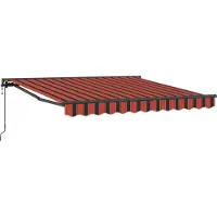 Syfax Markisenrahmen Orange und Schwarz 350 x 250 cm