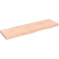 Syfax Waschtischplatte 100x30x(2-4) cm Massivholz Unbehandelt