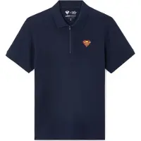 CELIO Superman Poloshirt für Herren, Größe L, in Dunkelblau, aus 100% Baumwolle