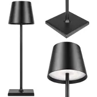 MasterLed LED Tischlampe Solio Akku USB-C Touch dimmbar schwarz