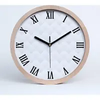 Tulup Holzuhr 20fi cm wanduhr - schwarze Spitzen - Abstraktion Hintergrund