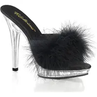 Pleaser LIP-101-8 Damen Slipper von Fabulicious, Schwarz , EU 36, US 6