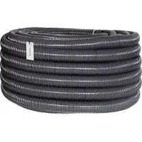 Holzbrink Teichschlauch 50 mm (2”) Spiralschlauch PVC Saugschlauch verstärkt, Länge: 15 m, HVS-06-15