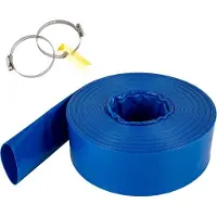 StarTech.com Abflußschlauch - Flacher Schlauch 2 Zoll x 105 Fuß - PVC Rückspül Ablaufschlauch mit Klemme