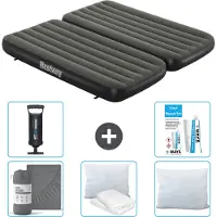 Bestway Luftmatratze – 3-in-1 – 1-Person – 2-Person – 99 x 188 x 25 cm – Grün – im Lieferumfang enthalten Zubehör