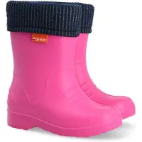 Demar Mädchen Gummistiefel DINO Gefüttert Regenstiefel mit Einlage Ultraleicht 20/21