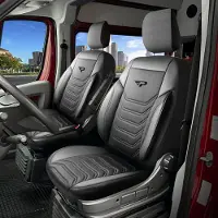 Dehn Sitzbezüge Peugeot Expert 2016 - heute – Florida schwarz/grau – perfekte Passform (Sitz/Sitz)