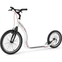 Yedoo Tretroller Rodstr 20/16 Alu Roller Scooter Sportroller Dogscooter weiß