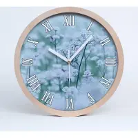 Tulup Holzuhr 20fi cm wanduhr - weiße Spitzen - Astrantia major