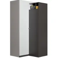 Masseno Drehtürenschrank FIUME 95/190/95cm 2-türig Weiß