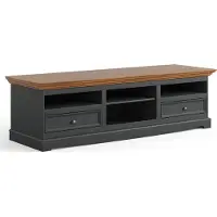 Lomadox TV Lowboard 167cm, Massivholz in grau mit Eiche Optik BORMIO-163