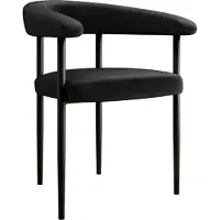 Mirjan 24 Stuhl Aria, Esszimmerstuhl, Wohnzimmer, Beine aus Metall, Modern Kollektion (Farbe: Magic Velvet 2219)