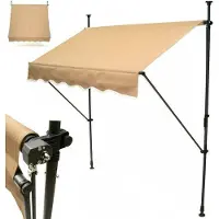 Apex Markise Klemmmarkise 350cm Balkonmarkise Sonnenschutz Handkurbel 56020 Einziehbar