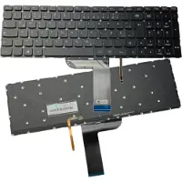 Trade-Shop Original Laptop Notebook Tastatur Keyboard Deutsch QWERTZ für Lenovo Yoga 500-15ISK 500-15IHW / mit Hintergrundbeleuchtung, ohne Rahmen