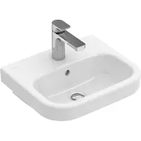 Villeroy & Boch V&B Handwaschbecken Architectura 45x38cm, 1 Hahnloch, ohne Überlauf, weiß