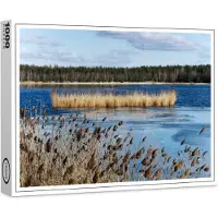 Raxxa Premium-Puzzle "Winterruhe am See", 1000 Teile
