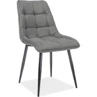 Feldmann-Wohnen Esszimmerstuhl Küchenstuhl Set Chic grau 4er Set
