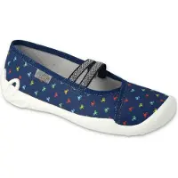 Befado Mädchen Hausschuhe Ballerinas Flexible weiche Innensohle, Blau 31