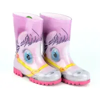 Demar Mädchen Regenstiefel Gummistiefel Gummischuhe Kinderstiefel Rosa Pony 34/35
