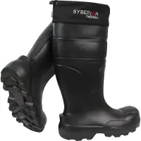 Camminare Herren Gummistiefel Thermal Plus - super Wärmisolierung Schwarz 42