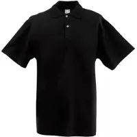 Fruit Of The Loom Screen Stars Herren Polo Shirt, Größe:2XL, Farbe:Schwarz
