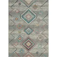 The Carpet Outdoor Teppich Flachgewebe Rauten Design Skandinavisch Bunt Creme