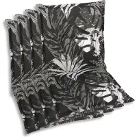 GO-DE Sesselauflage , schwarz, B:50cm H:7cm T:110cm, Baumwolle, Polyester, Polyurethan, Polsterauflagen, Sesselauflage, 110x50 cm