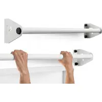 Potenza Klimmzugstange Wand - Platzsparende Pull Up Bar aus Stahl über Türrahmen bis 180kg, 101cm, fi34 Calisthenics Equipment für Zuhause