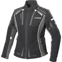 Büse Linda Damen Motorrad Textiljacke, schwarz/grau, 44