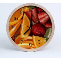 Tulup Holzuhr 20fi cm wanduhr - Obst Küche