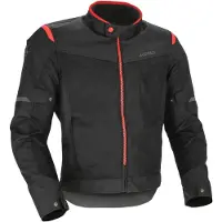 Acerbis Dual Road wasserdichte Jacke Polyester Ramsey Vented 2.0 Schwarz/Rot größe L