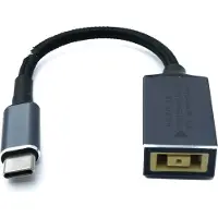 System-S USB 3.1 Kabel 15 cm Typ C Stecker zu Lenovo Square Buchse geflochten |